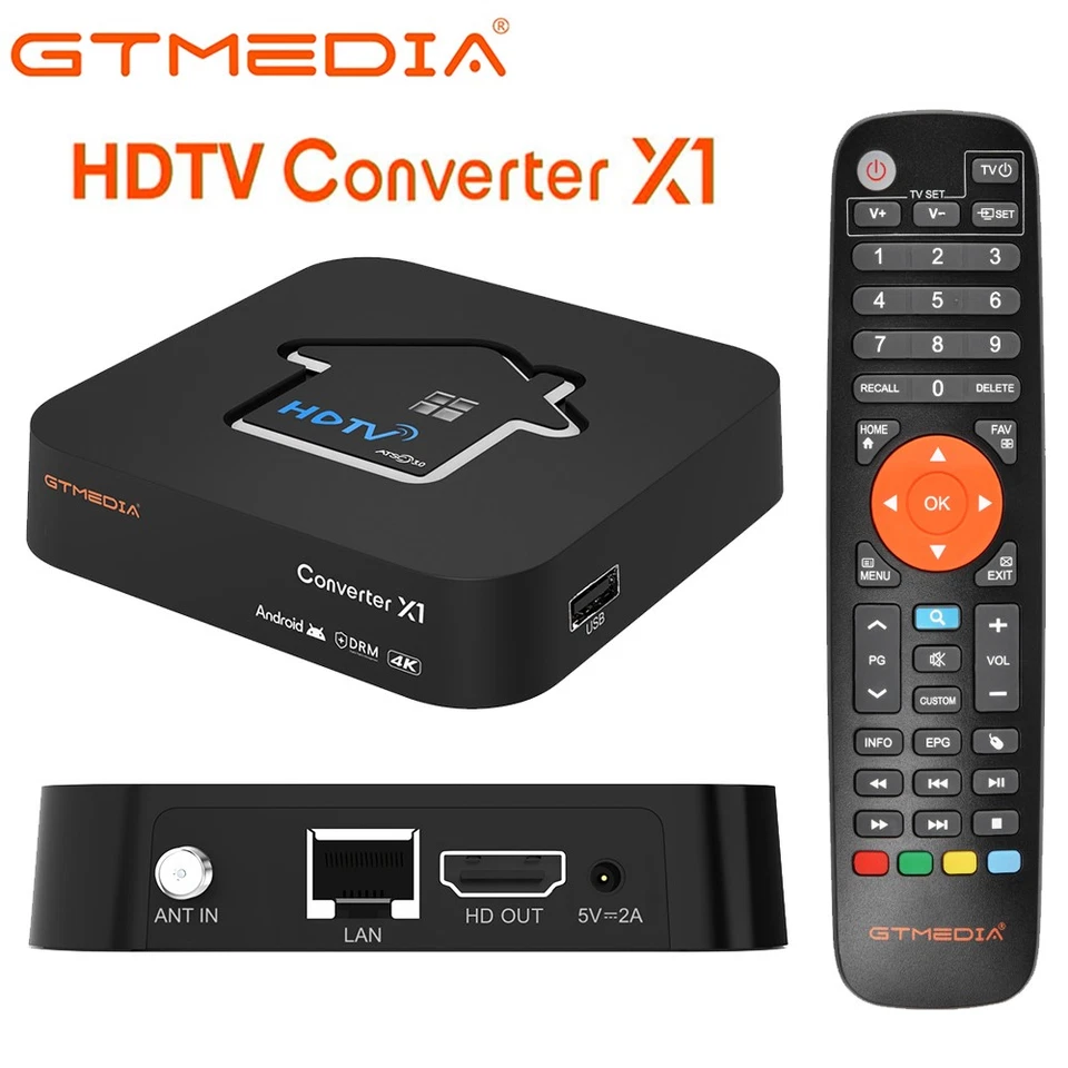 ATSC 3.0 4K UHD Digital OTA TV Tuner Converter Media Player Smart TV Box DVR EPG - Image 1 of 4