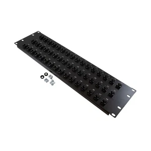 NavePoint 3U (5.25") 19 Inch Panel with 48 Cat6 Couplers - Picture 1 of 3
