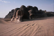 613091 Weathered Sandstone Rock And Sand Algeria A4 Photo Print