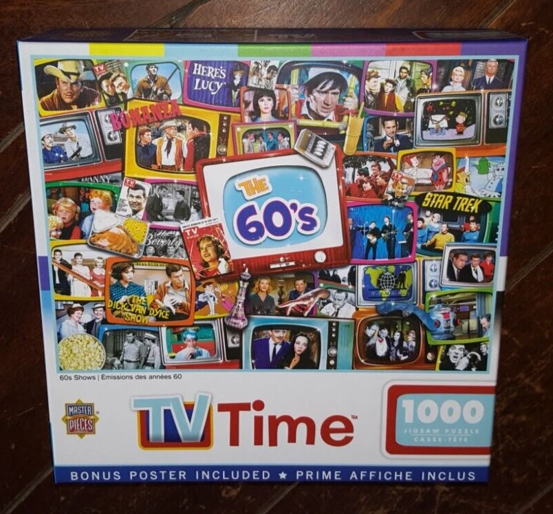 MasterPieces - TV Time - 60's Shows 1000 Piece Jigsaw Puzzle