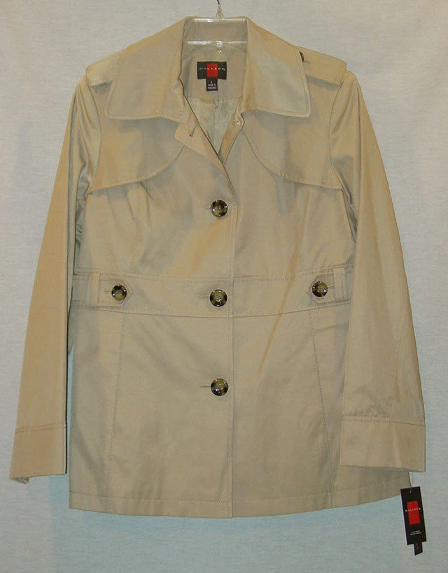 GALERÍA IMPERMEABLE REPELENTE AL AGUA FORRADO BRONCEADO DAMAS TALLA GRANDE NUEVO CON ETIQUETAS Foto 1 de 1