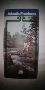 Vintage Map Atlantic Provinces 1972 New Brunswick, Nova Scotia,Prince Edward Isl - Picture 1 of 12