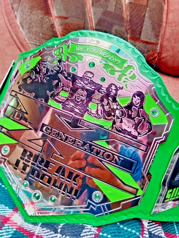 Generic DX Generation Wrestling Championship Replica Belt, Chrome Plated (Brass Cover