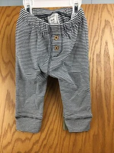 Carters Baby Hosen 2-teiliges Set Größe 6 Monate trist grün und marineblau gestreift brandneu - Bild 1 von 8