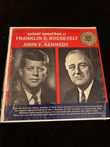 Actual Speeches of Franklin D. Roosevelt and John F. Kennedy, Vinyl LP Record - Picture 1 of 4