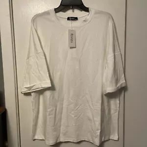 Zanzea Xl Women White Short Sleeve Shirt - Picture 1 of 3