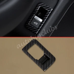 Interruptor de puerta trasera de fibra de carbono para Audi A6 2019-2024 cubierta abierta adornos accesorios - Imagen 1 de 4