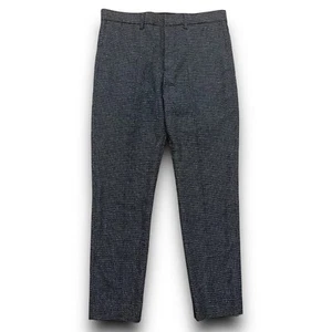 CLUB MONACO MEN’S SUTTON MICRO TEXTURE PANT SIZE 34X32 BLACK WHITE $169 SLIM FIT - Picture 1 of 10