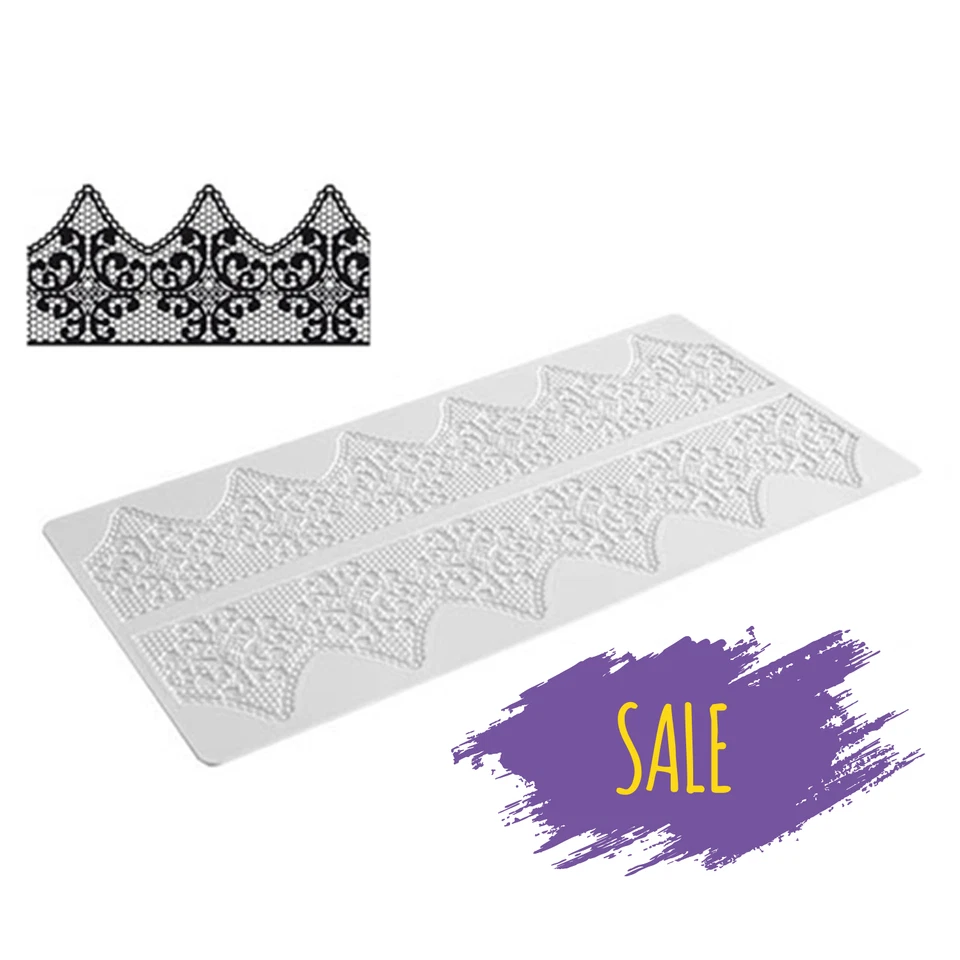 Silikomart Silikonmatte 197842 Fantasy für essbare Spitze aus Tricot Mix - Bild 1 von 2