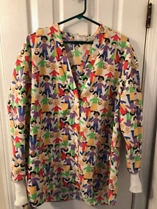 Scrub Top XL Save the Children Multicolor Pro Apparel by Crest - Picture 1 of 7