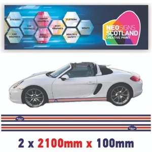 RO100 Rothmans side stipe with logo for Porsche Boxster sticker graphics decal - Picture 1 of 1