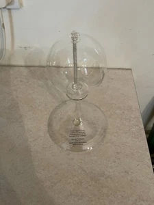 Suffolk Studio Glass Glowing Glass Candle Oil Burning Flame Small Globe Boxed. - Picture 1 of 6