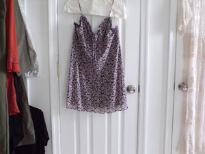 NEW WOMENS American Eagle SUNDRESS XL BEACH ADJUSTABLE STRAPS,FORAL,BLACK LINING - Picture 1 of 5