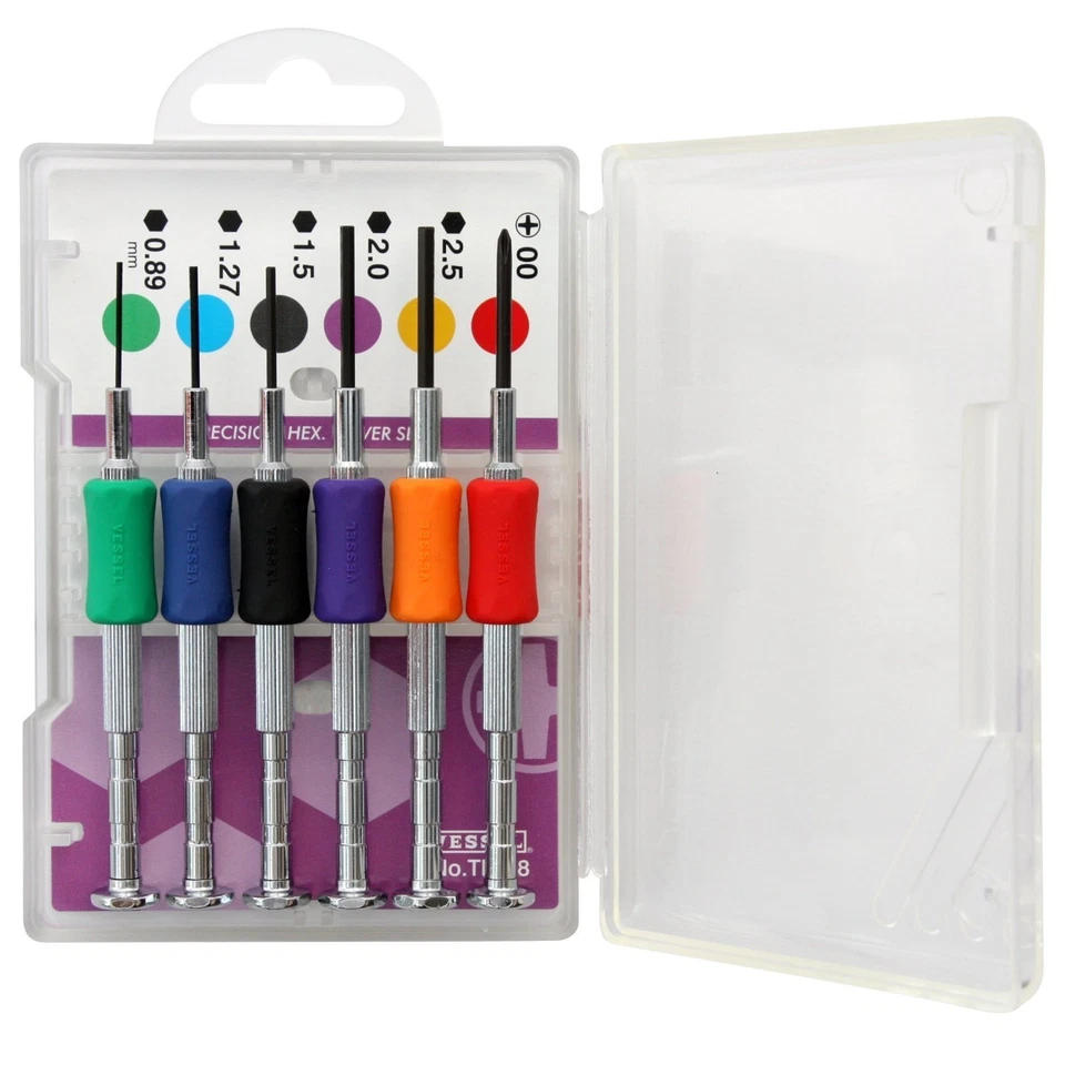 VESSEL 6 pieces Small Hex Screwdriver set TD-58 Made in JAPAN - Image 1 of 1