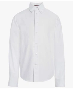 Tommy Hilfiger Boys White LS Dress Shirt, Size 14, School Uniform - Picture 1 of 1