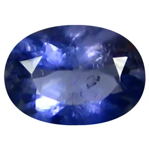 Piedra preciosa natural iolita azul de forma ovalada significativa (7 x 5 mm) 0,58 quilates AAA - Imagen 1 de 1
