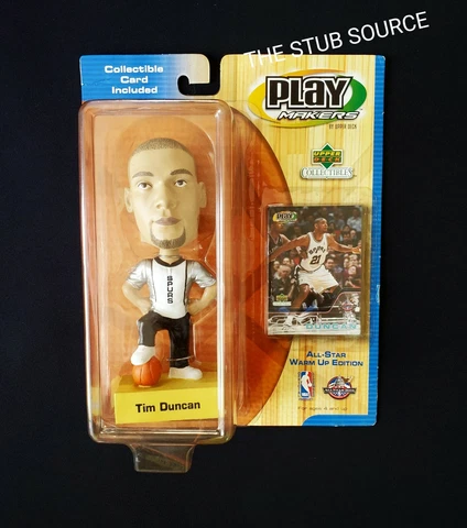 Tim Duncan Collectible Bobblehead Play Makers San Antonio Spurs 2001 All Star Cover