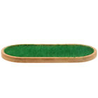 Doll House Decoration Grass Display Stand Bamboo Mat Jewelry
