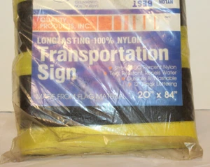 Overside Load Schild 20 x 84" Qualität Sicherheitsprodukte Inc. 100 % Nylon Neu - Bild 1 von 3