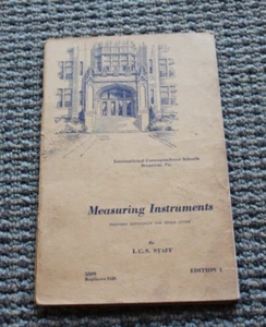 1949 Measuring Instruments Correspondence School Scranton PA Vintage Booklet - Picture 1 of 3
