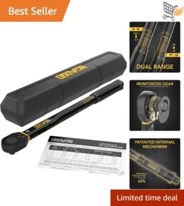 3/8-Inch Drive Torque Wrench 10-80 Ft-Lb Chrome Steel Precision Calibration - Picture 1 of 10