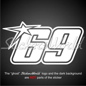 NICKY HAYDEN 69 Moto GP 150mm Vinyl Sticker Aufkleber Adesivo -22 FARBEN - Bild 1 von 1