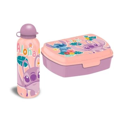 Disney Lilo and Stitch Sandwich Box + Aluminum Bottle Set - Image 1 of 4