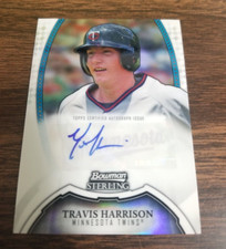 TRAVIS HARRISON 2011 BOWMAN STERLING CARD BSP-TH TWINS (ROOKIE AUTOGRAPH) #/199