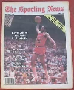 2-17-79 Sporting News Louisville Cardinals Darrell Griffith en portada - Imagen 1 de 1