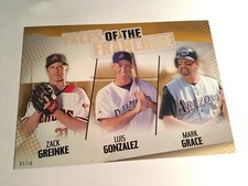2019 Topps Faces of Franchise 5x7 Greinke Mark Grace Luis Gonzalez Dbacks 03/10