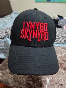 Lynyrd skynyrd men's hat black trucker style net cap rock vintage domehead - Picture 1 of 7