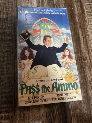 RARE OOP OUT OF PRINT VHS PASS THE AMMO BILL PAXTON TIM CURRY ANNIE POTTS 1987 - Image 1 of 4
