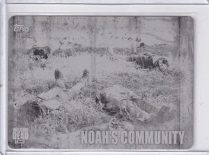 Topps  2016 Walking Dead Season 5  Metal Printing Plate 1-1 Black L-5 - Picture 1 of 1