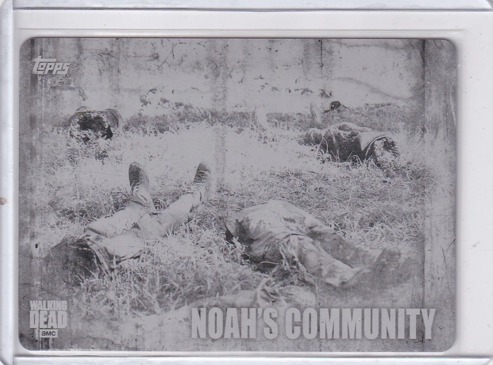 Topps  2016 Walking Dead Season 5  Metal Printing Plate 1-1 Black L-5 - Image 1 of 1