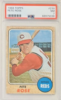 1968 Topps #230 Pete Rose PSA 7 Foto 1 de 2