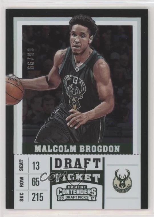 2017 Panini Contenders Draft Picks Season Variation Ticket /99 Malcolm Brogdon - Image 1 of 2