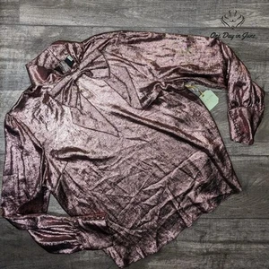 Ryegrass Rose Gold Long Sleeve Blouse Size XXL - Picture 1 of 5