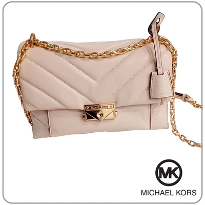 Michael Kors Cece Quilted Leather Crossbody Shoulder Bag Soft Pink + Dust Bag - Image 1 of 4