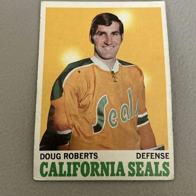 1970-71 Topps - Doug Roberts, Defense, California Seals, #71 Hockey Card - Image 1 of 4