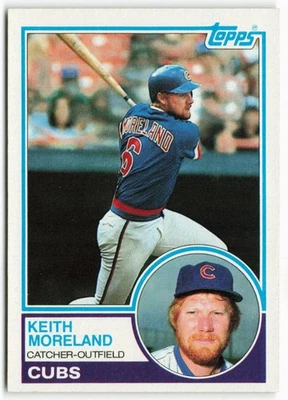 1983 Keith Moreland Topps - Chicago Cubs - Image 1 of 2