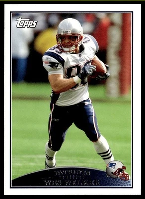 2009 Topps Wes Welker New England Patriots #51 - Image 1 of 2