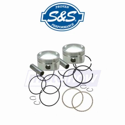 S&S Cycle Forged Pistons for 88ci.- 103ci. for 1941-1950 Harley Davidson F - kw - Imagem 1 de 4