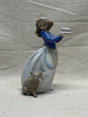 VINTAGE LLADRO NAO "PUPPY'S BIRTHDAY" PORCELAIN FIGURE 1987 - Image 1 of 4