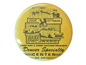 Street Rod National Button Pin 12th Colorado NSRA 1996 Rocky Mountain Denver Vintage - Bild 1 von 2