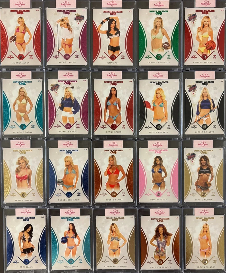 2024 Benchwarmer One AUDREY ALEEN ALLEN 1/1 Red Foil ENCASED GEM CARD #73 - Image 1 of 1