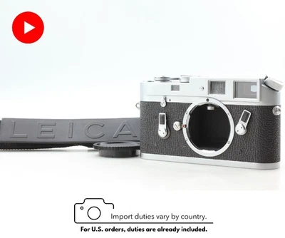 Cámara fotográfica SN 127xxxx último modelo [COMO NUEVA/correa] Leica M4 35 mm plateada de JAPÓN Foto 1 de 4