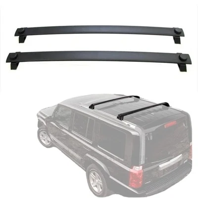 Поперечные дуги багажник подходит для 2006-2010 Jeep Commander багажник на крышу поперечные дуги 2 шт. - Изображение 1 из 4