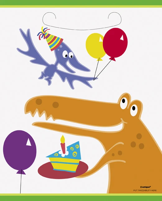 DINO ВЕЧЕРИНКИ 8 X ВЕЧЕРИНКИ СУМКИ ДИНОЗАВРОВ ВЕЧЕРИНКИ ЛУТ СУМКИ - Изображение 1 из 1