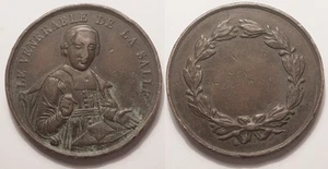 Médaille Religieuse, Le Vénérable de la Salle, 19° siècle !! - Picture 1 of 1