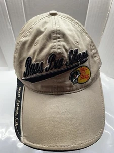 Bass Pro Shops Hat Tan Black San Jose Adjustable Hoop And Loop Brown Cap - Picture 1 of 8